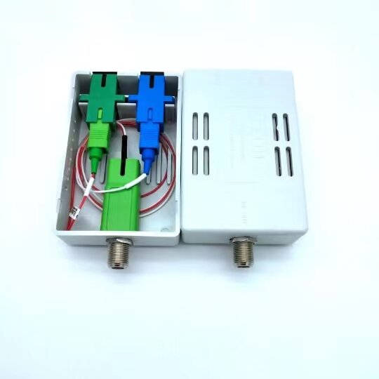 Receptor óptico pasivo FTTH CATV, MiNi nodo, convertidor de fibra única con nivel de salida WDM 46 dBmv, 10 piezas, envío gratis a Brasil