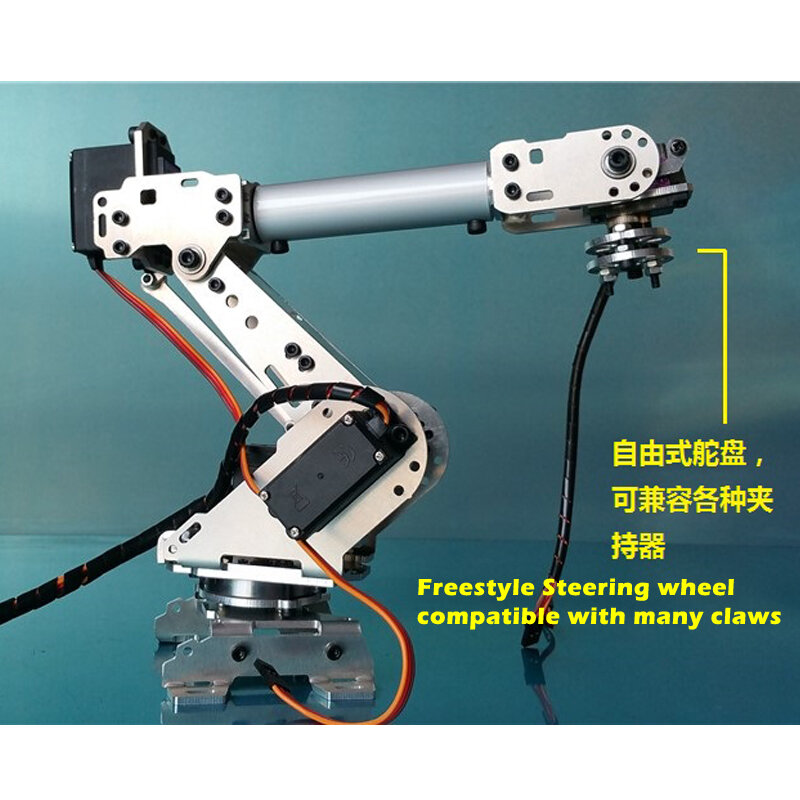 Multi-Dof Robot Arm Abb Industrial Manipulator Claw Gripper with MG996R for Arduino Robot DIY Kit to 6-axis Robotic Arm Project