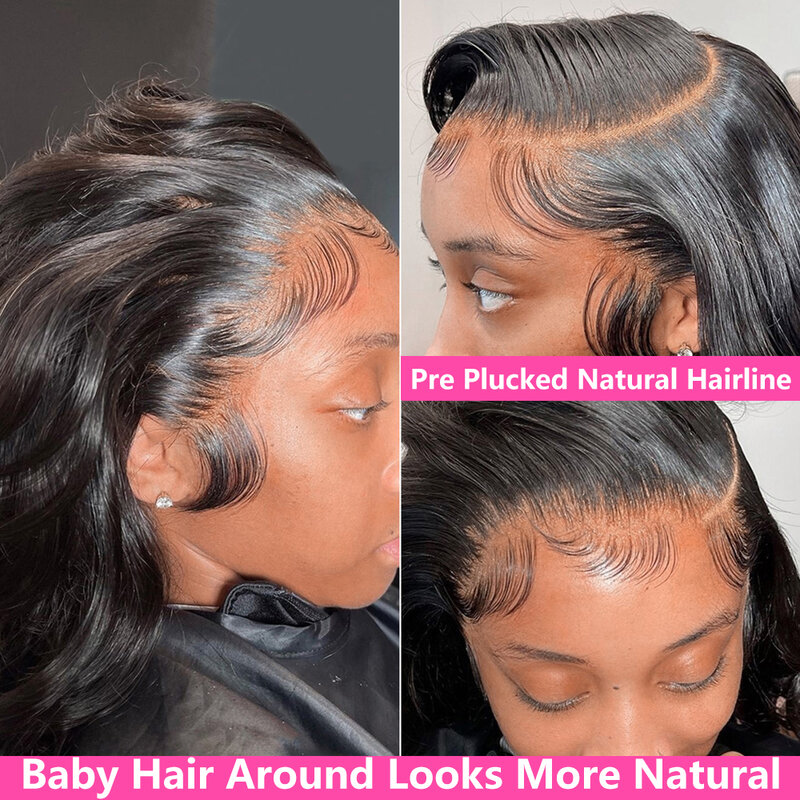 Peluca de cabello humano ondulado para mujeres negras, postizo de 30, 38, 40 pulgadas, 13x4, 13x6, Hd, transparente, sin pegamento, brasileño