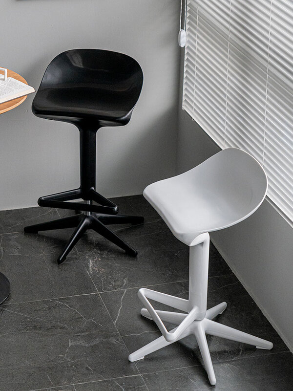 Silla de Bar elevadora, taburete alto naranja, muebles para el hogar, se puede mover, sillas de comedor elásticas, silla de escritorio frontal, taburete de Bar
