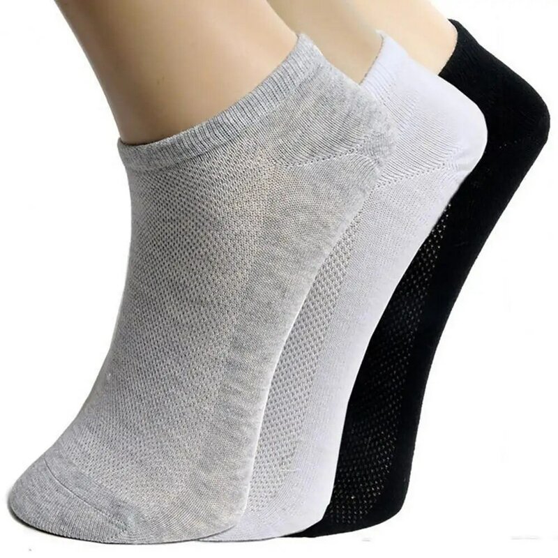 1 Pair Sport Socks Elastic Absorbent Nylon Unisex Cotton Socks Breathable Men Socks New Plus Size Student Running Ankle For Home