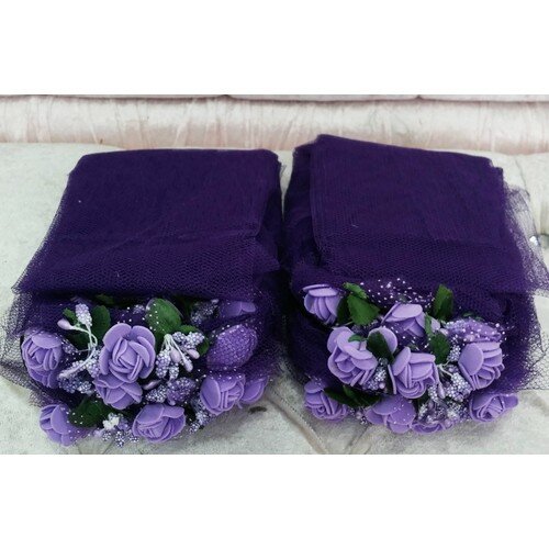 Hyna-女性のための家の装飾のための紫色の弓,10個の花の花びら,結婚式のための,シンプルなヘナの夜のための,2021