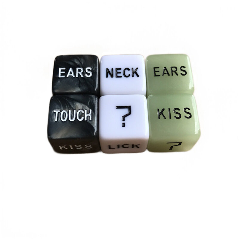 6pcs Luminous Sex Dice Toys Adult Games Couple Flirting Cubes Ual Erotic Game Accessories Posture Bar Sex Toys for Couple Gifts