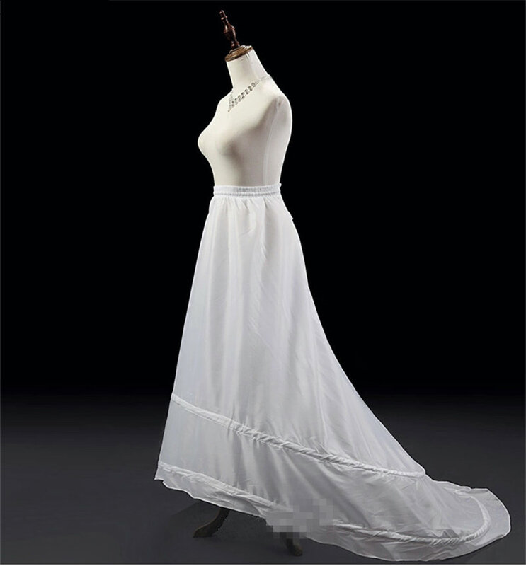 2 Hoops A-line Wedding Petticoat Crinoline Slip Memetiknya untuk Pernikahan Gaun Pernikahan Aksesoris