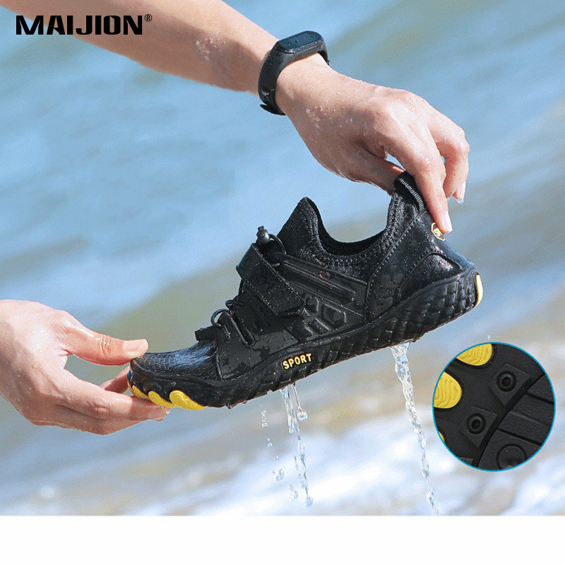 Zapatos acuáticos transpirables de secado rápido para hombre y mujer, calzado antideslizante para surfear en la playa, Trekking y caminar