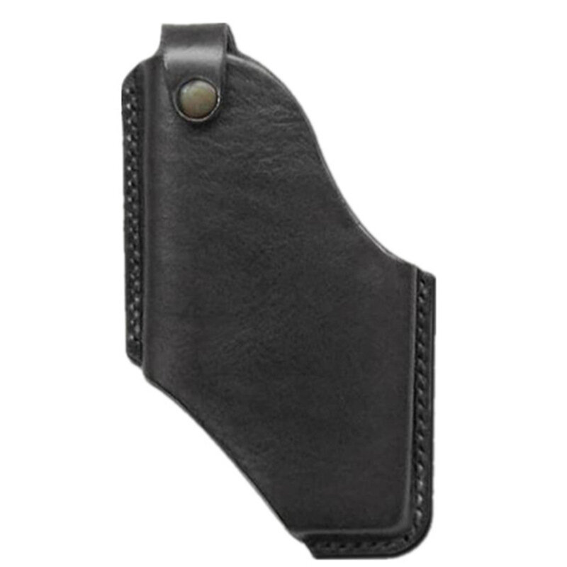 Bolsa de soporte de cinturón de teléfono móvil para hombres, funda de cinturón de PU negra multiusos, bolsa de transporte