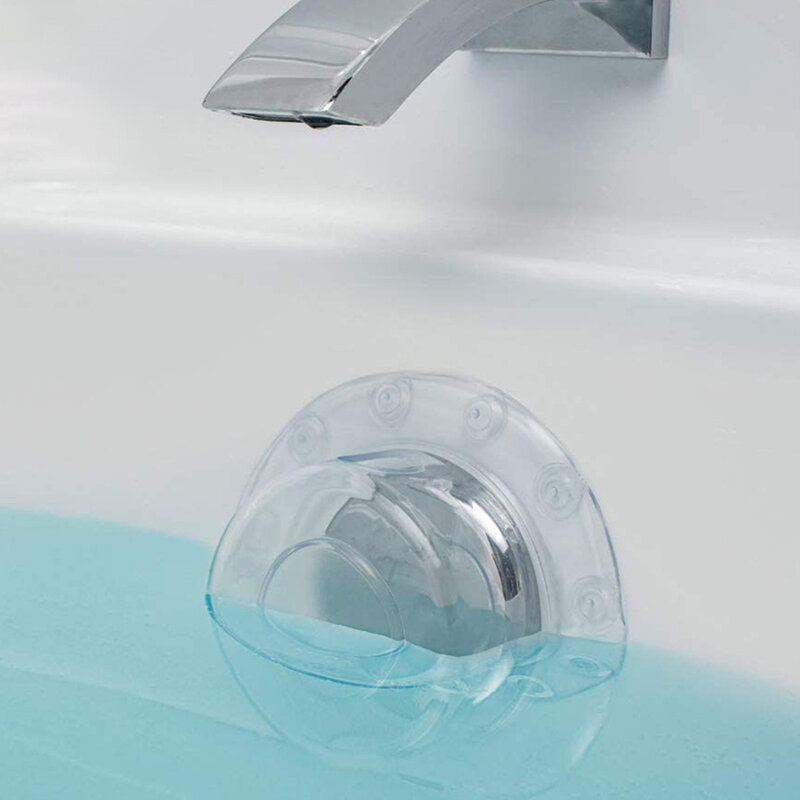 Tapa de drenaje para bañera, cubierta de PVC transparente con sello ultraapretado, antidesbordamiento, 16x16x5cm