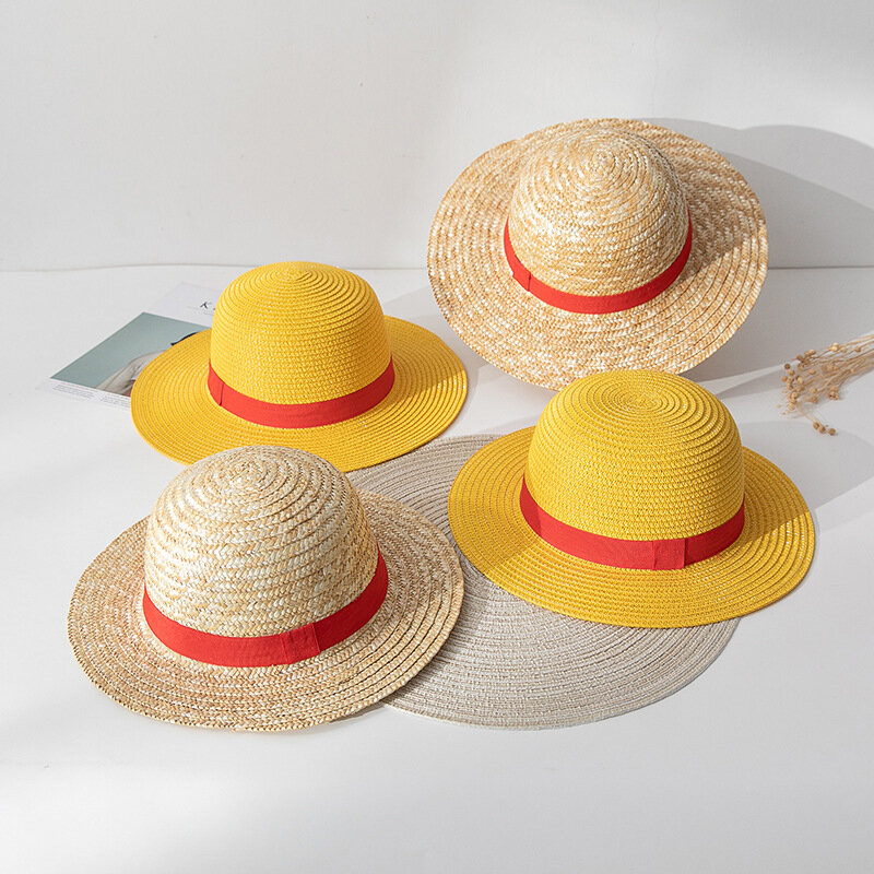 Соломенная шляпа в стиле аниме для косплея, шапка Луффи, аксессуары для ролевых игр и выступлений, шляпа от солнца унисекс для взрослых