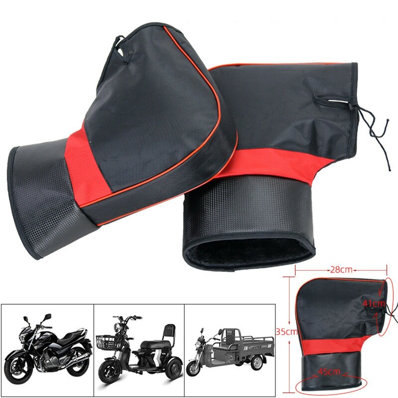 Мотоциклетная балка перчатки-муфта, зимний материал для мотоцикла, скутера, обогреватель для рук, зимняя теплая термозащитная перчатка