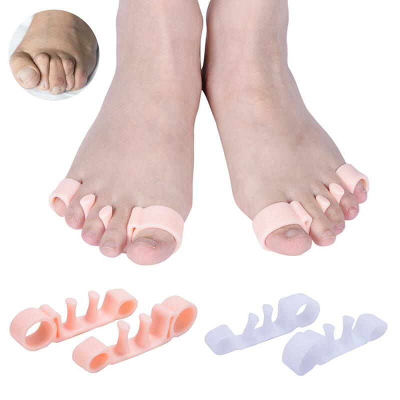 Silicone separador do dedo do pé, hálux valgus, ferramentas do cuidado do pé, b6v7