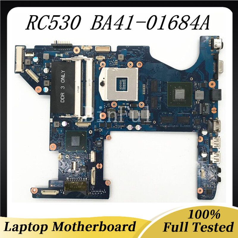 BA41-01684A BA92-08557A de alta qualidade para samsung probook rc530 notebook computador portátil placa-mãe gt540m 1gb hm65 100% completo testado bom