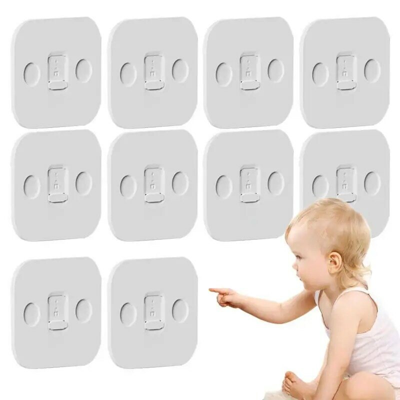 Coperture per prese Baby Proofing 10 pezzi coperture per spine autobloccanti adesive protezione per scosse elettriche coperture per prese di sicurezza prese elettriche