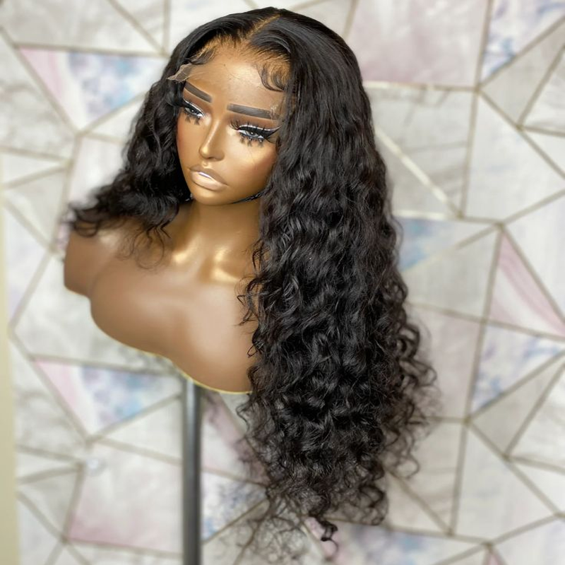 Long Soft 180%Density 26inch Black Kinky Curly Lace Front Wig For Black Women With Baby Hair Glueless Preplucked Daily
