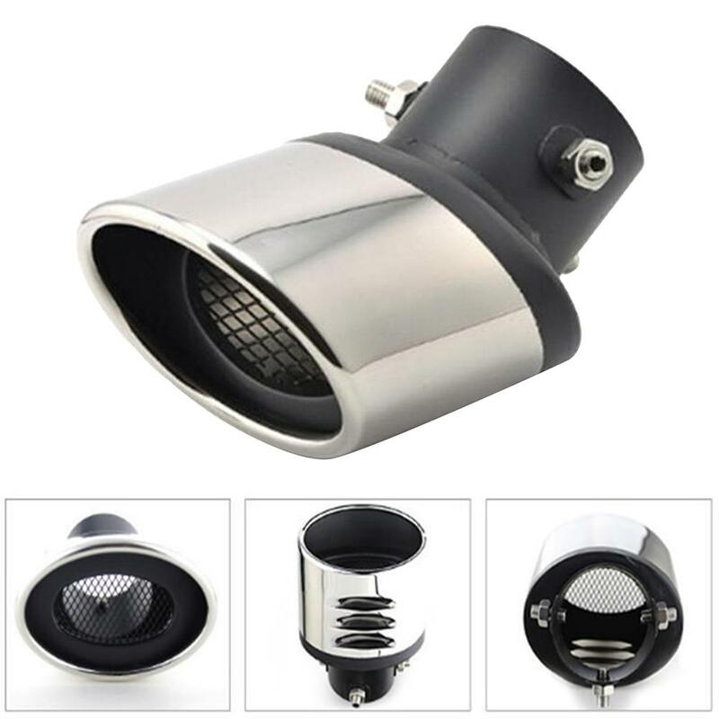 Car Exhaust Pipe Stainless Steel Muffler Tail Pipe Outlet Nozzle End Tail Throat Modified Accessories