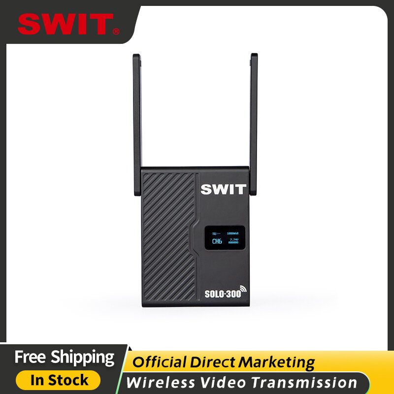 SWIT SOLO-300 Mini transmisor de vídeo dispositivo inalámbrico 1080P transmisor de imagen de vídeo para cámara DSLR iPad Smartphone IOS ANDROID