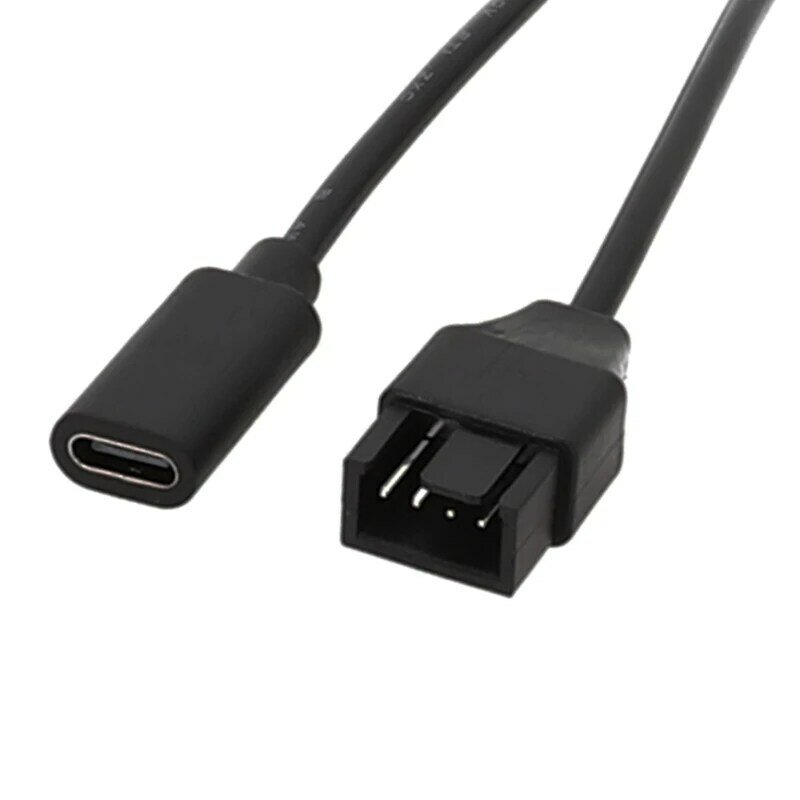 USB Fan Adapter Cable Type to 3Pin 4Pin PC Fan Power Cable Adapter Dropship