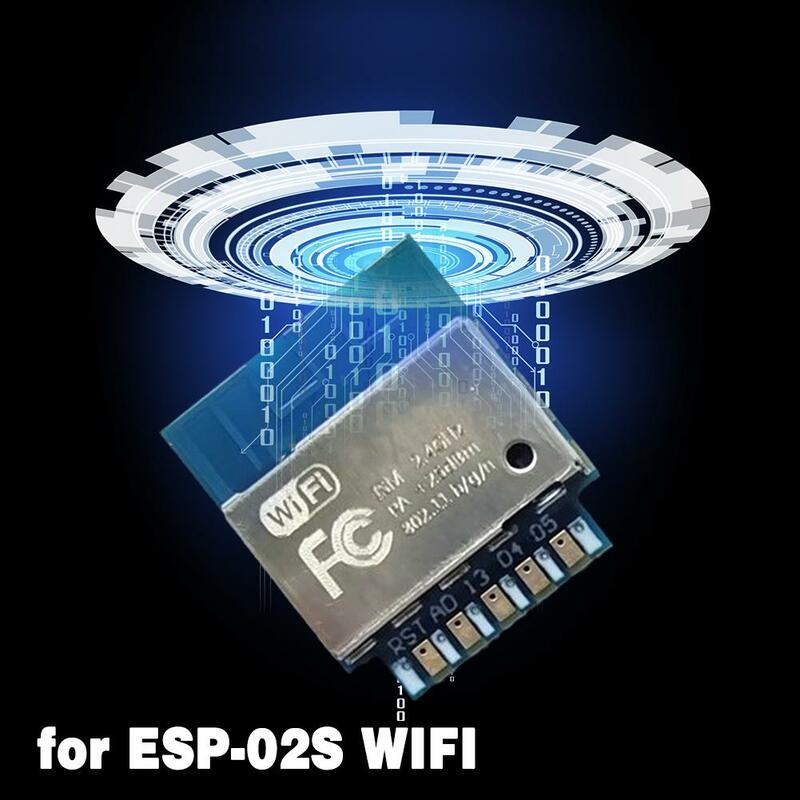 ล็อตสำหรับ ESP-02S อนุกรมไร้สาย2.4G ตัวรับส่งสัญญาณโมดูล WIFI สำหรับอุตสาหกรรมสมาร์ทโฮม IOT 1Mbit เข้ากันได้ ESP8266 ESP 02S