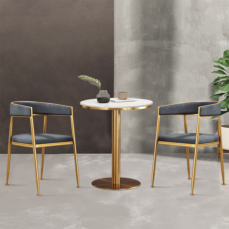 Set de table et chaises de café, mobilier nordique de luxe moderne pour le salon, la maison et le bureau