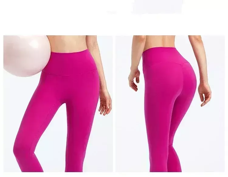 Lemon Align celana olahraga Yoga pinggang tinggi wanita celana atletik lari latihan Gym legging kebugaran Push Up melengkung kontur