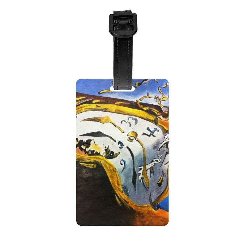 Melting Watch Luggage Tag Salvador Dali Suitcase Baggage Privacy Cover ID Label