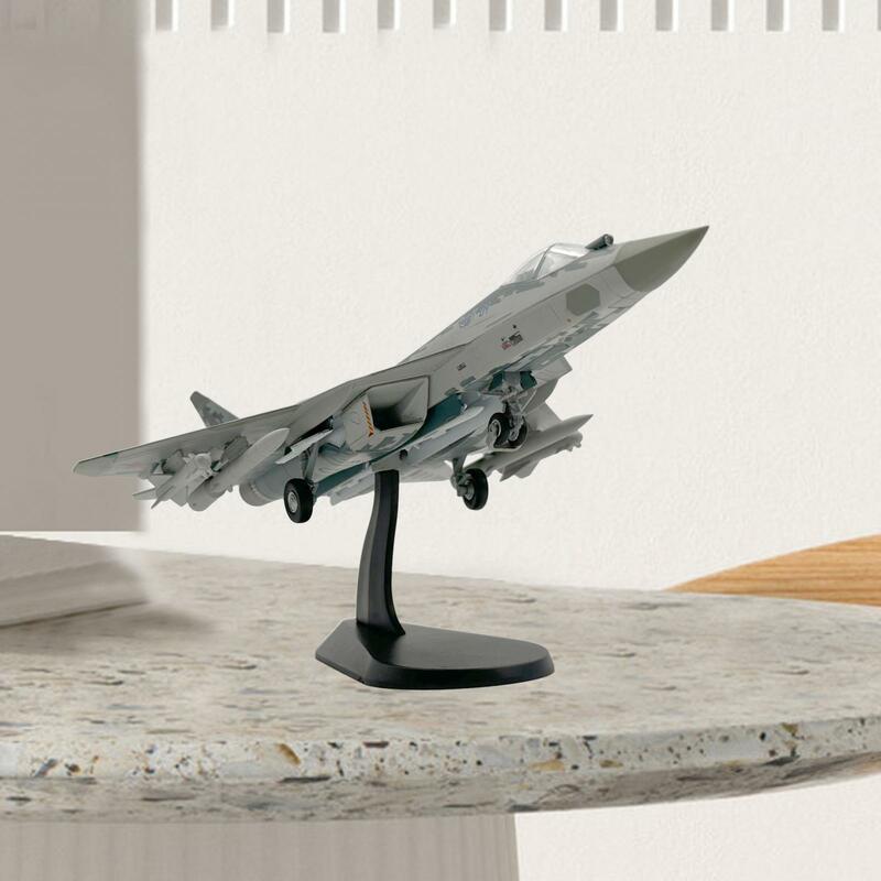 Modelo militar do avião para o menino, lutador do metal, coleção do presente
