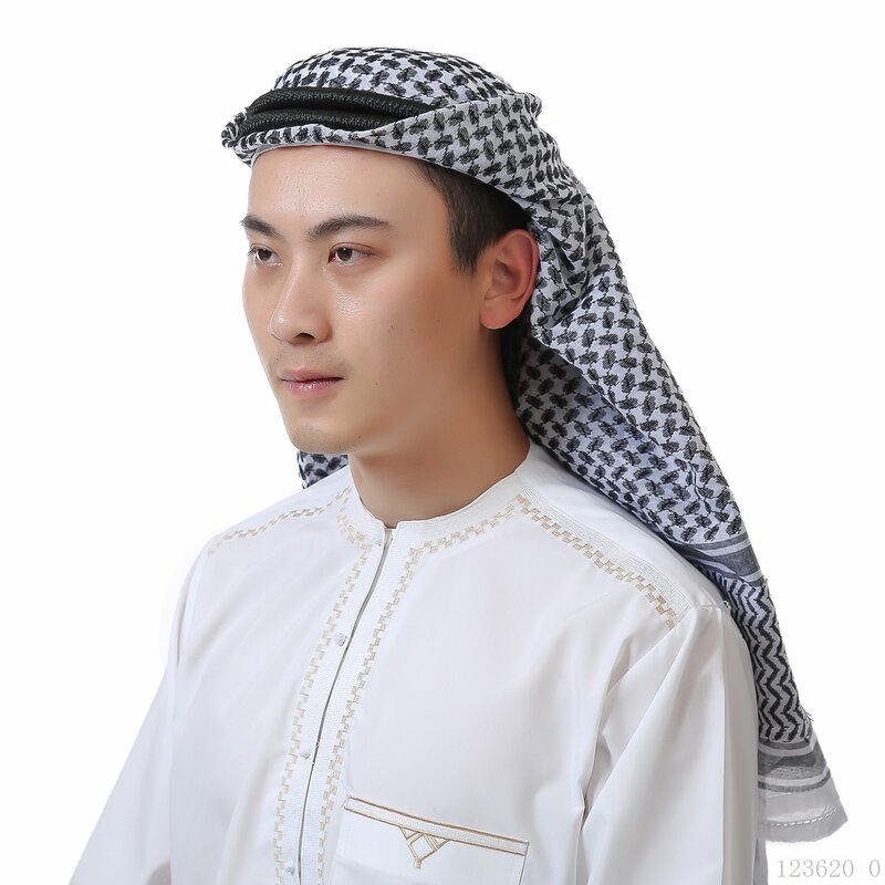 Pañuelo para la cabeza de Arabia Saudita para hombre, productos de impuestos, Hijab de Turquía, Kippa, sombrero musulmán de Dubái, gorro de los Emiratos Árabes Unidos, conjunto de Bandana y Diadema, 2 piezas