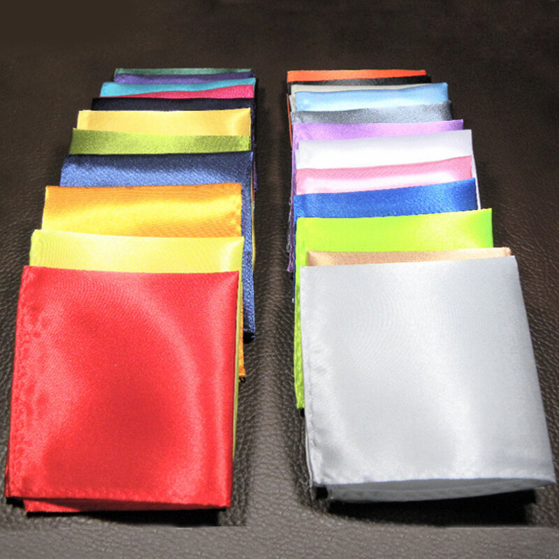 Einfarbige Taschentuch Einst ecktuch Vintage Polyester Männer Handtuch Taschentuch für Business Hochzeit Bankett Party Anzug Zubehör