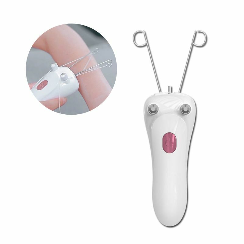 Listrik Mini untuk Pembersih Rambut Tubuh Wajah Perangkat Pemangkas Pencukur Epilator Benang Katun USB untuk Wanita Pengiriman Leher Lip Drop