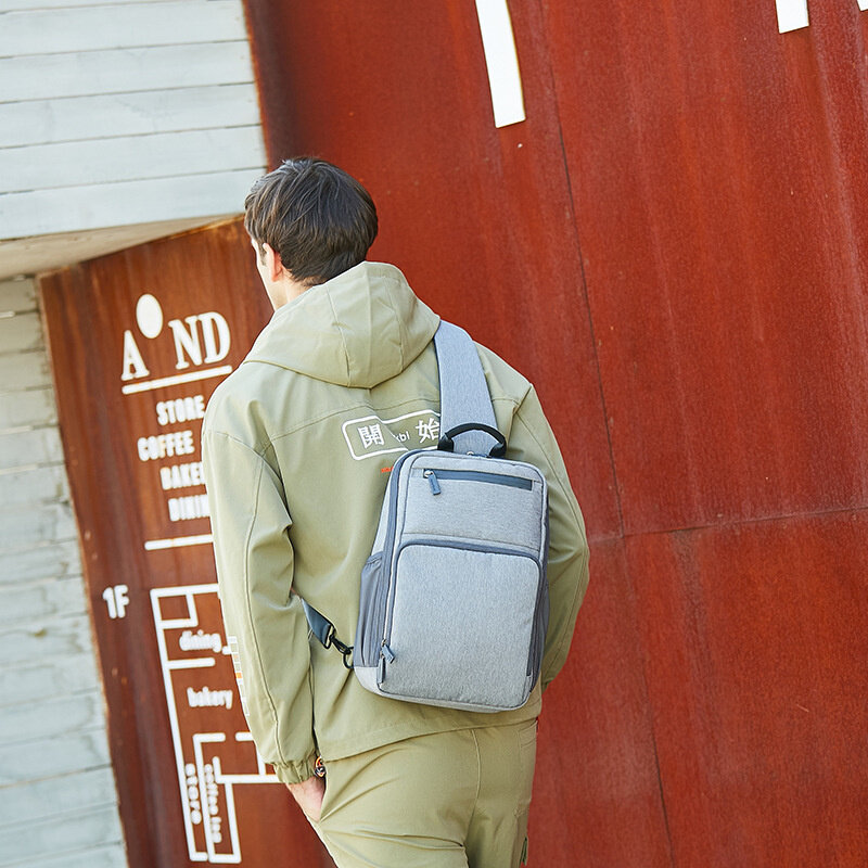Многофункциональная вместительная нагрудная сумка для мужчин, Повседневная Уличная сумка-мессенджер, маленькая сумочка через плечо