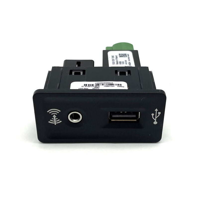 골프 7 MK7 VII CC E-GOLF 카플레이 미디어 USB AUX 스위치, MIB2 MDI USB AMI 어댑터 플러그 소켓 케이블, 배선 하네스 3GD035222E