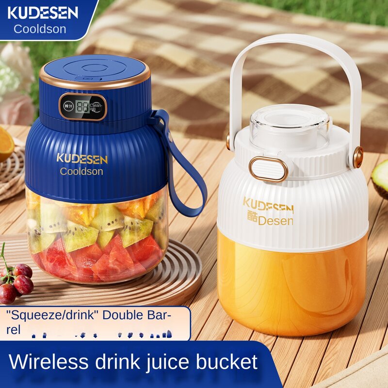 Portátil Multi-Funcional Pequeno Juicer De Frutas Elétrico, Sem Fio De Grande Capacidade, Ton Bucket, Juicer Cup, Household