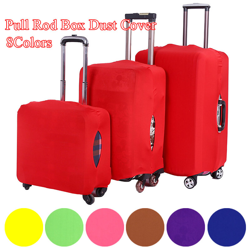 Travel Suitcase Dust Cover Solid Color Luggage Protective Cover For 18-28 inch Trolley Case Dust Cover Travel Accessories