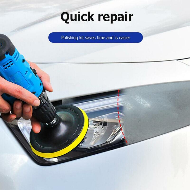 Reflektor samochodowy zestaw do renowacji reflektor samochodowy soczewka przywraca czyszczenie zarysowania narzędzie utlenianie przywrócić polerowanie żółty J6T2