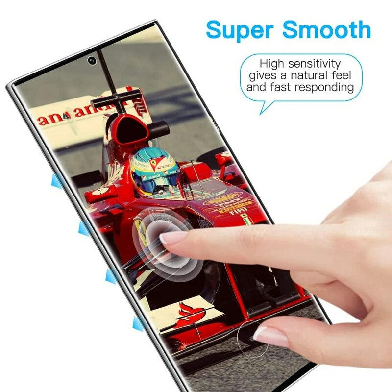 Protecteur d'écran incurvé HD en verre guatémaltèque, pour Samsung Galaxy S23 Ultra S20 S21 S22 Ultra Plus, 1/4 pièces