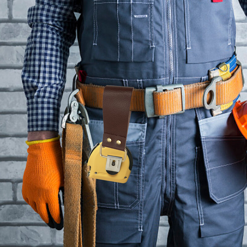 Leder Gürtel Werkzeug-Durable Maßband Halter | Tasche Maßband | Tasche Elektriker Arbeit Versicherung Werkzeug Zubehör | taille Ba