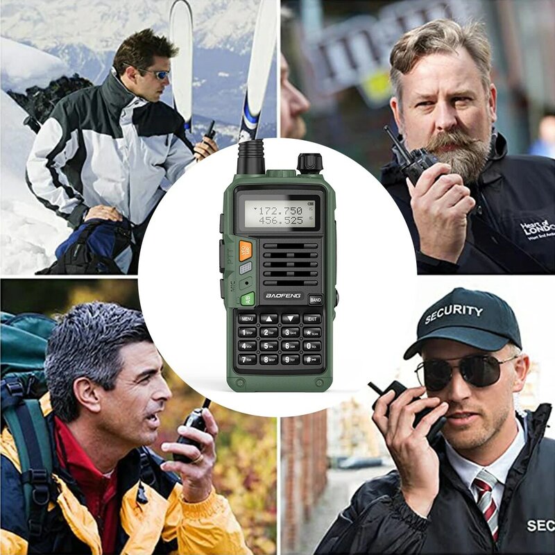 Baofeng-walkie-talkie profesional UV-S9 PLUS, Cargador USB de 50km, VHF, UHF, banda Dual, bidireccional, Radio CB Ham, actualización para UV-5R