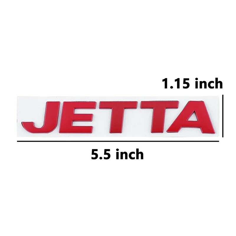 3D металлическая буква JETTA, подходит для Jetta JETTA, модификация логотипа автомобиля, логотип хвоста, английская наклейка VA3VS57, автомобильная наклейка