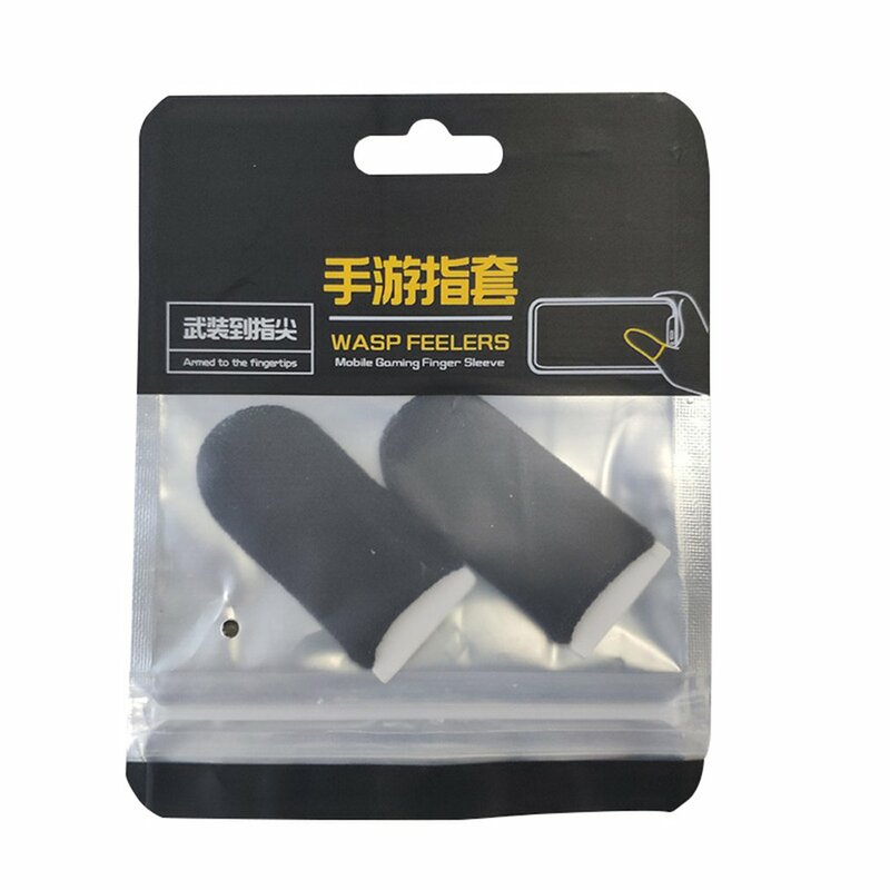 2 шт. противоскользящие игровые напальчники из углеродного волокна 18-pin Нескользящие напальчники с высокой чувствительностью и защитой от пота