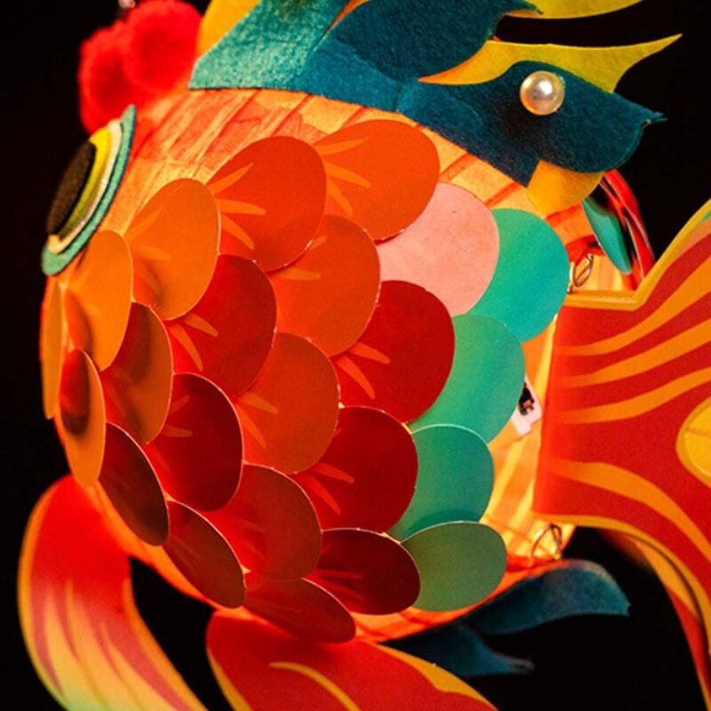 Фестиваль средней осени ручной работы «сделай сам», мультяшный фонарь золотой рыбки, детский ручной фонарь кои, материал ручной работы, сумка, игрушки