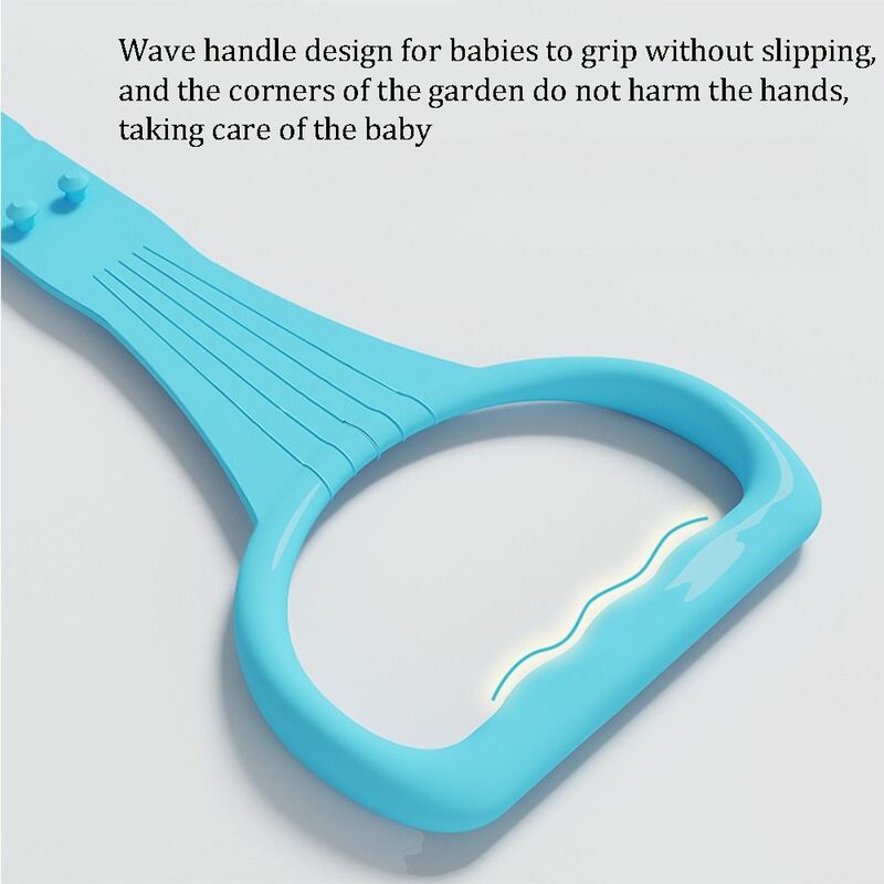 อุปกรณ์เสริมเตียงแหวนดึงสำหรับเพลย์เพนของเล่นพลาสติกสีทึบแหวนดึงมือสำหรับเด็กทารกยืน