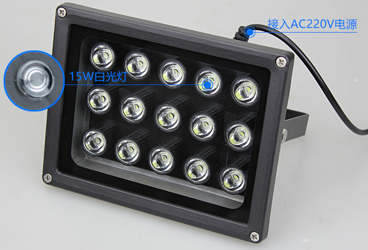 License plate recognition automatic aperture LED photograph fill light