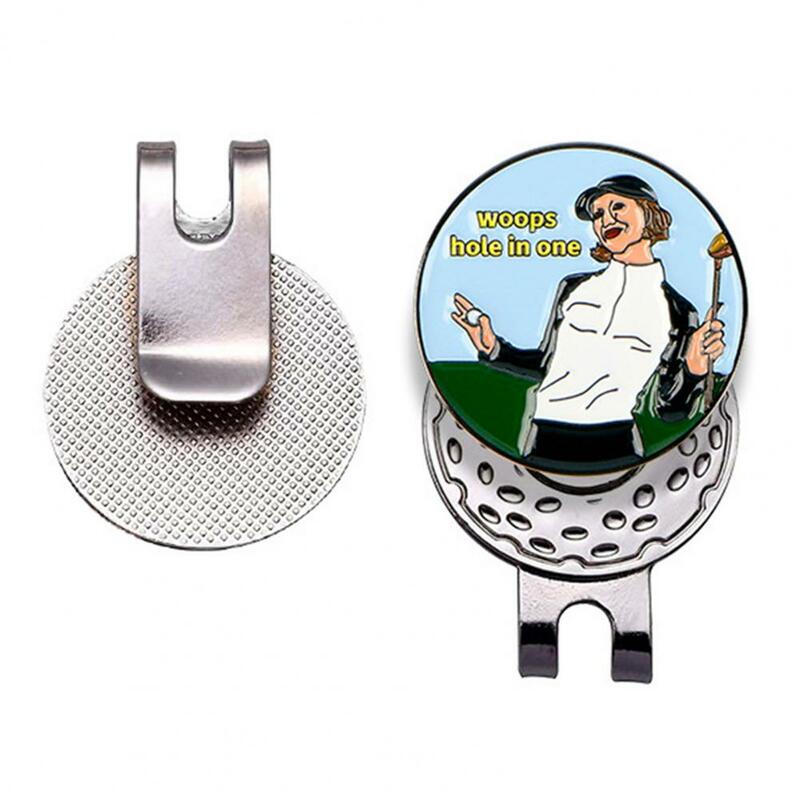 Znak pozycji piłki golfowej kompaktowy rozmiar Marker golfowy znacznik pozycji piłki golfowej z klipsem