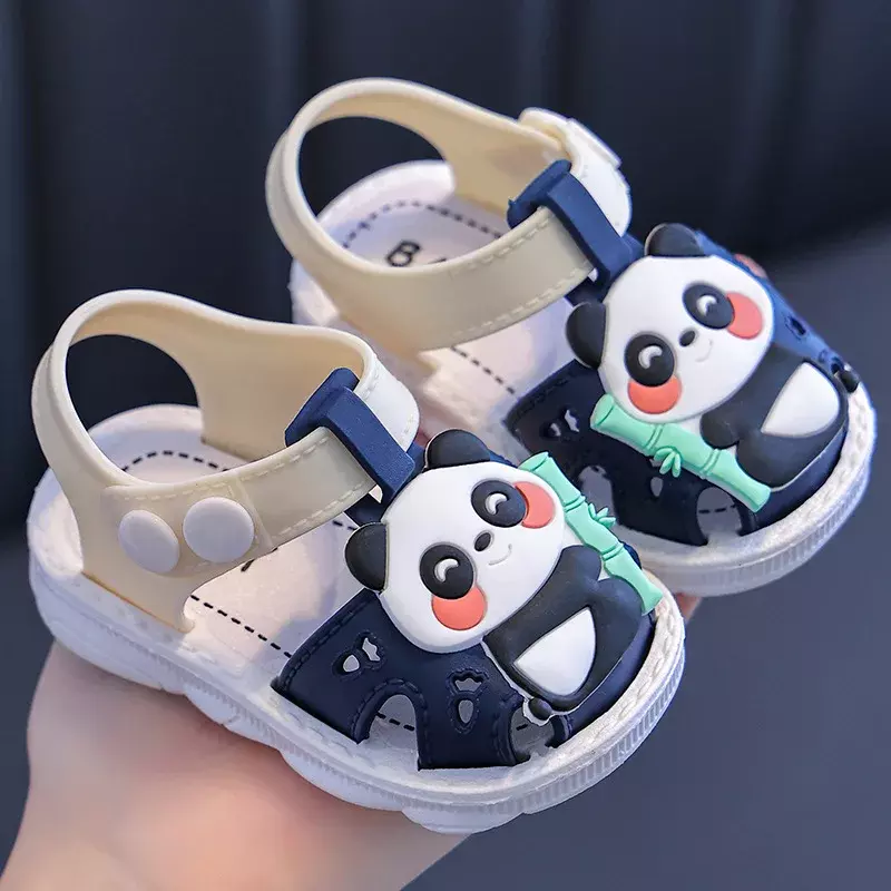 Zapatos con agujeros para niños, zapatillas suaves antideslizantes de dibujos animados, Diseño Artesanal, para bebé, Tendencia 2024