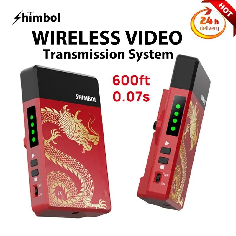SHIMBOL TP MINI bezprzewodowy odbiornik transmisji wideo kompatybilny z HDMI 1080P wysokiej rozdzielczości 0.07S opóźnienie transmisja 200 metrów