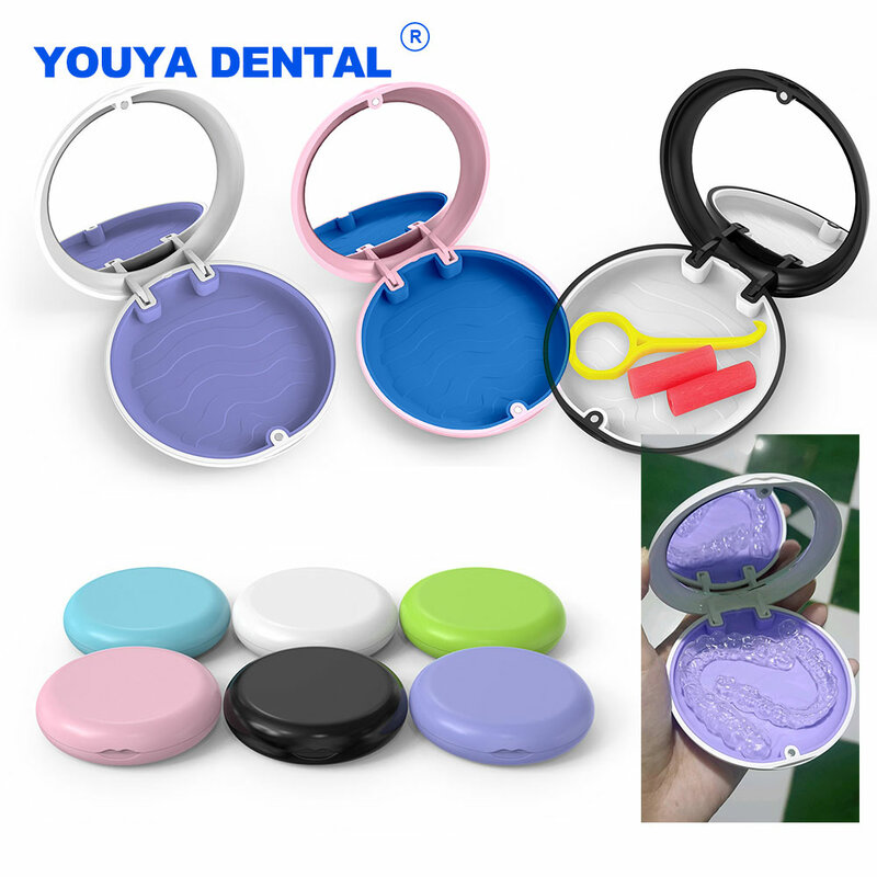Orthodontic Case Dental Retainer Box Portable Denture Storage Box Mouth Guard Oral Hygiene Braces Organizer Dentistry Accessorie