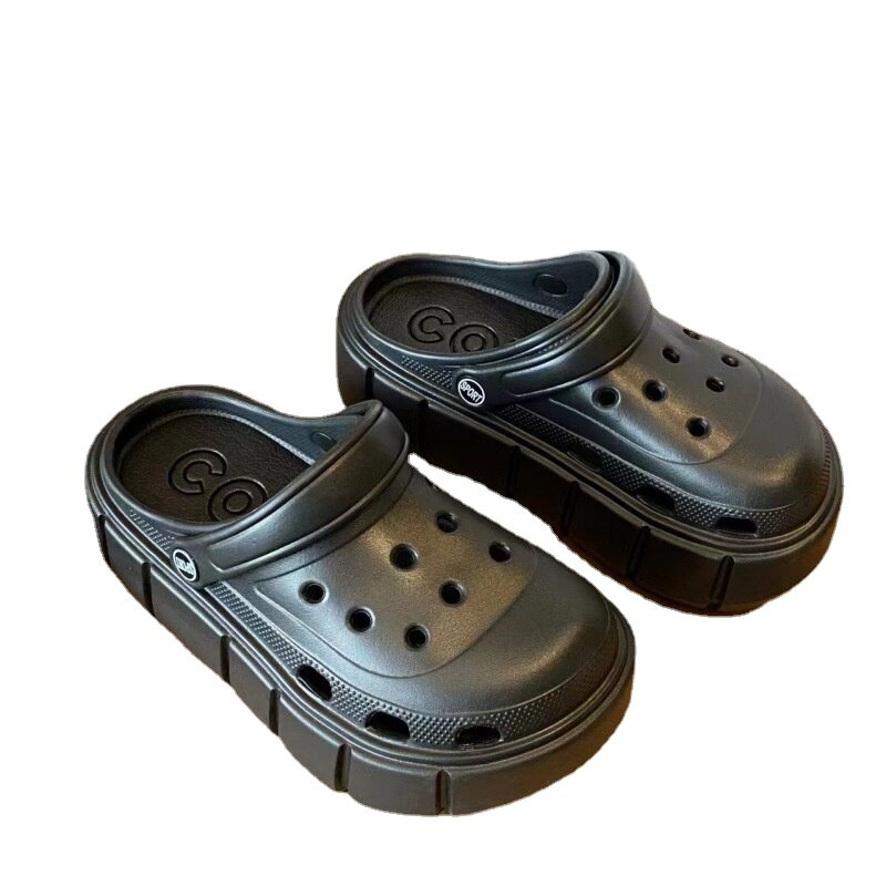 Modne amulety zatykają nowe gruba podeszwa pantofle damskie wysokiej jakości letnie sandały plażowe dla dziewczynek