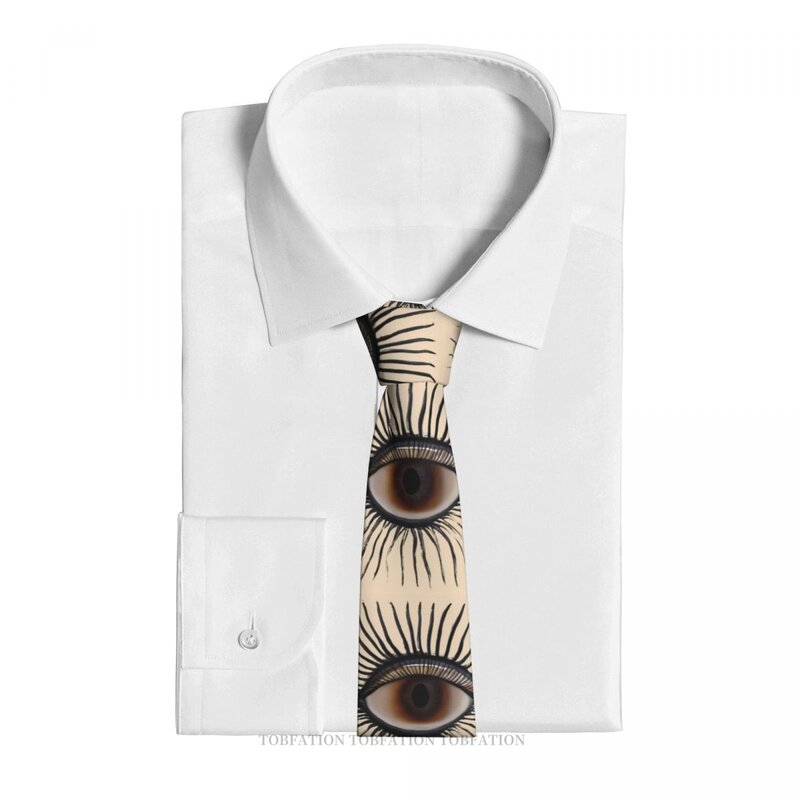 Новый галстук для 3d-печати Eye Lighting, ширина 8 см, полиэстер, аксессуары для фотографий, украшение