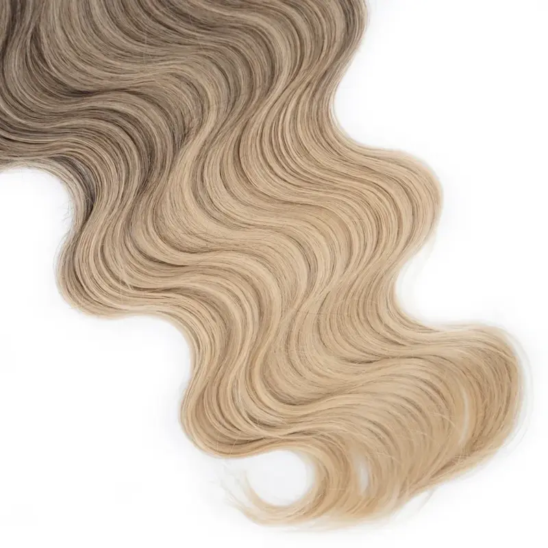 Onda do corpo Sintético Twist Crochet Hair, Extensões encaracoladas, Ombre Blonde Braiding, 24 "Pacotes, 180g