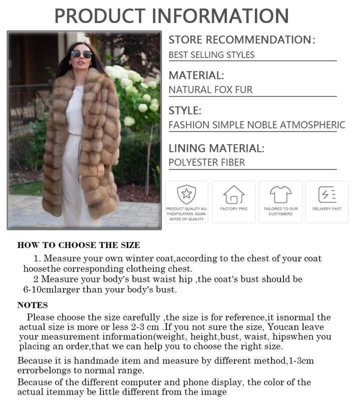 Real Fox Fur Coat Women's Winter Natural Fur Jacket Short Fox Fur Coat Women New In Outerwears