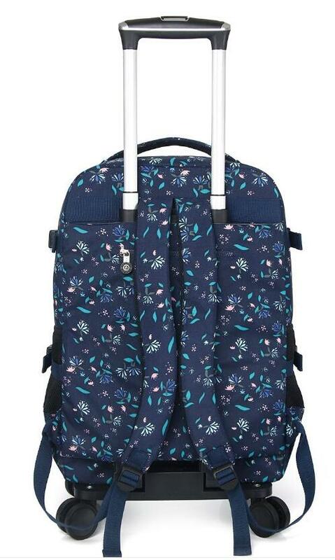 Женский рюкзак на колесиках для путешествий, из ткани Оксфорд